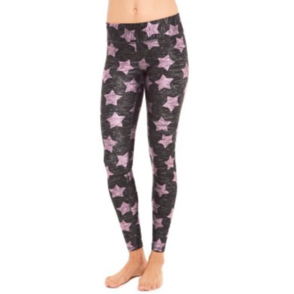 Terez Light Pink & Gray Leggings Size Small